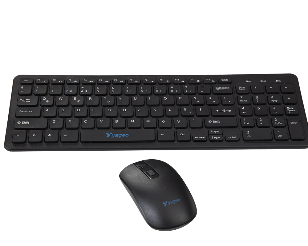 YAGEO K500 KABLOSUZ KLAVYE & MOUSE SİYAH