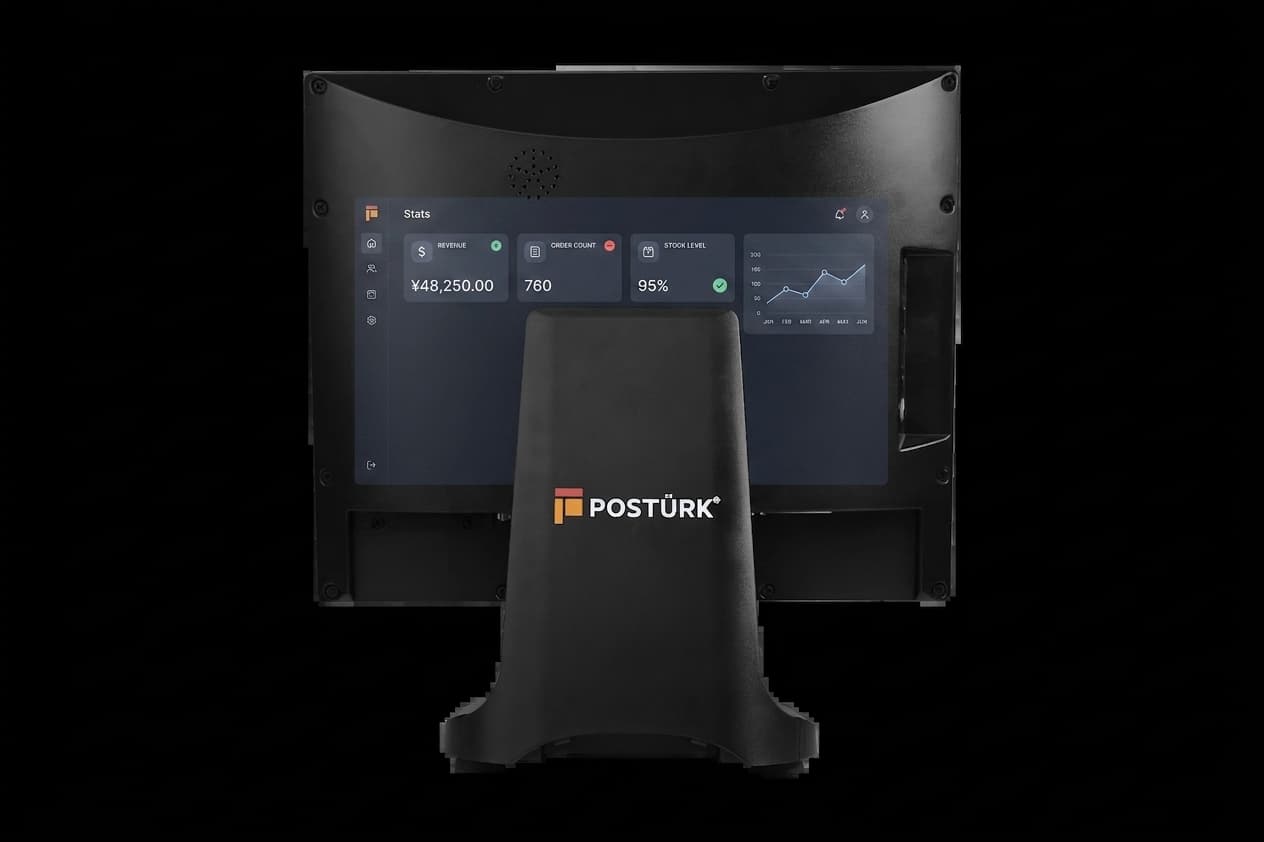 PosTürk TX-1700M 17'' Dokunmatik POS PC i5 8GB RAM 256GB SSD 6